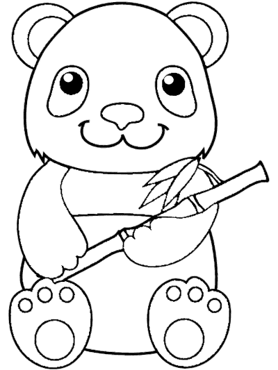 panda coloring page