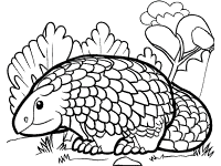 pangolin coloring page endangered animals