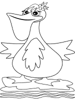 pelican coloring page