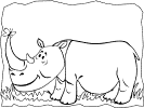 rhinoceros coloring pages