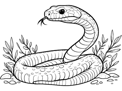 taipan coloring page