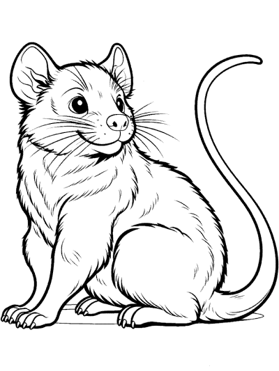 Tasmanian devil coloring page