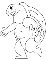 tortoise coloring page