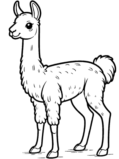 vicuna coloring page