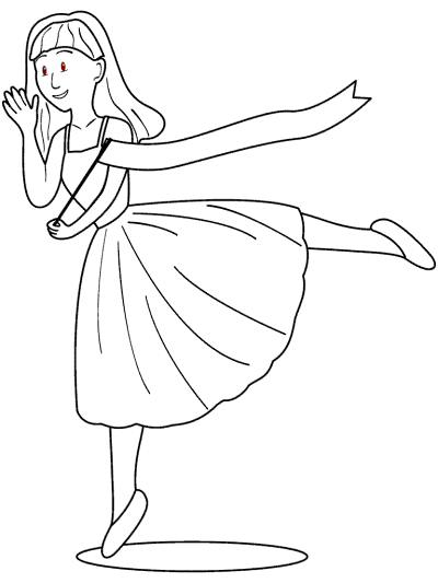 ballerina coloring page