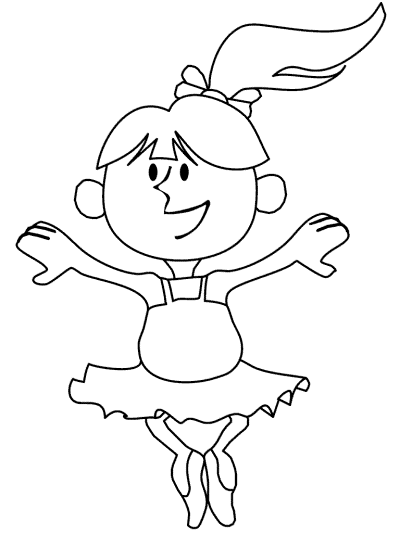 ballerina coloring page