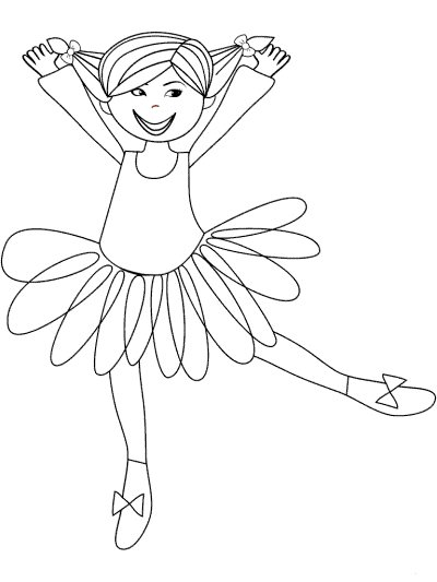 ballerina coloring page