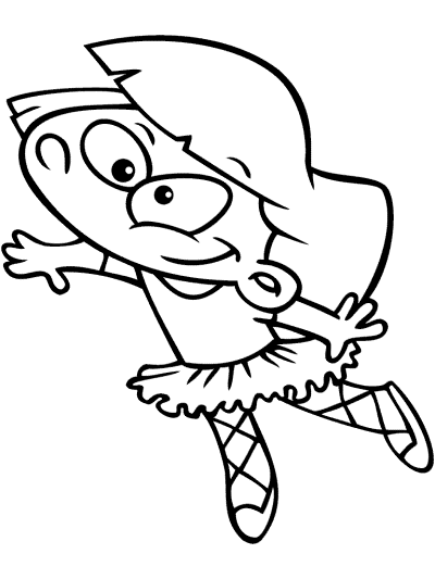 ballerina coloring page