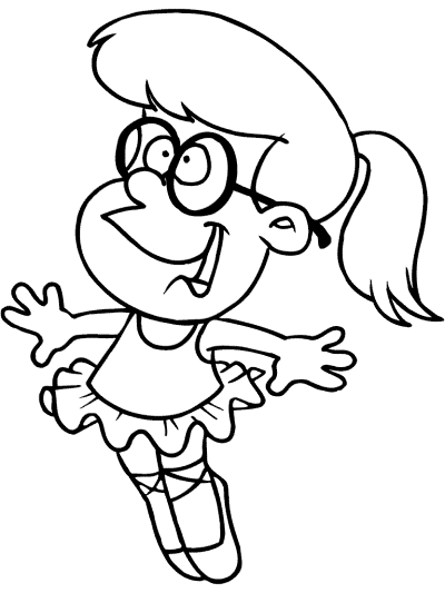 ballerina coloring page