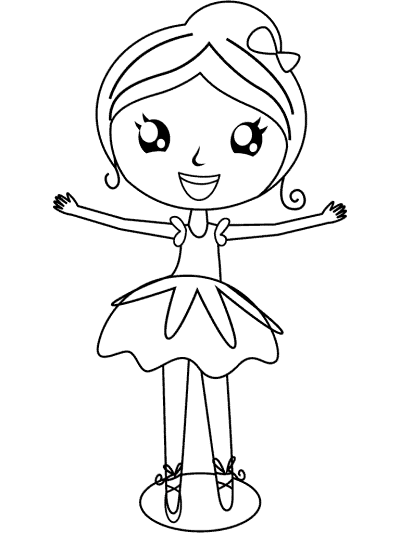 ballerina coloring page