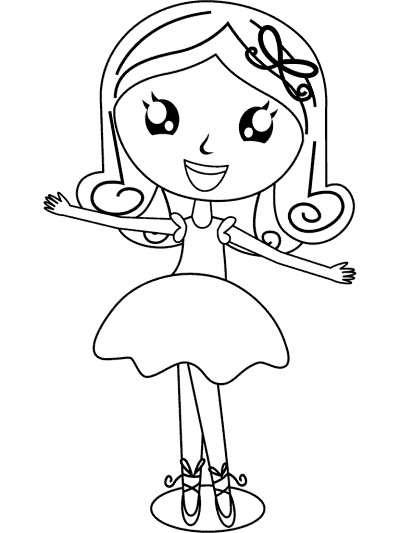 ballerina coloring page