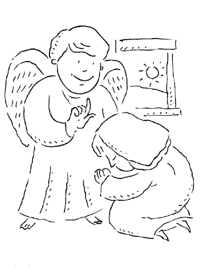 the annunciation coloring page