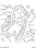 jesus teaches the beatitudes coloring page