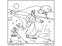 The Parable of the Sower coloring page