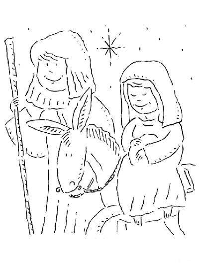 journey to bethlehem coloring page