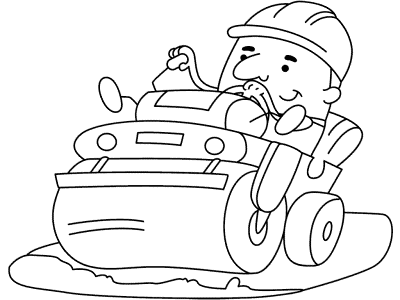 roller operator coloring page