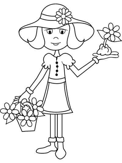 gardening coloring pages