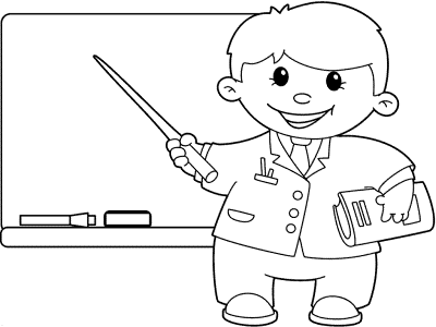 teacher coloring page