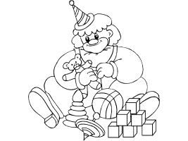 Clowns Coloring Pages
and Printable Activities · Page 3