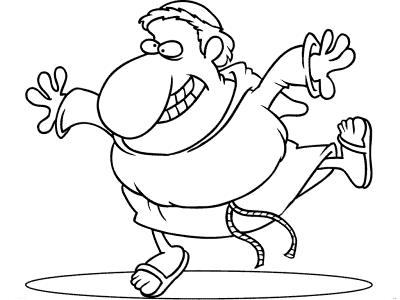 dancing friar coloring pages