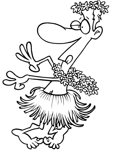 hula · Hawaiian dance coloring pages