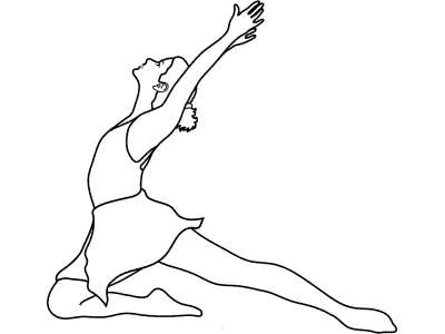 modern dance coloring pages