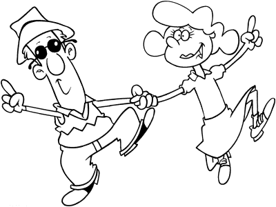 Dance Coloring Pages @ First-School.ws Page 2