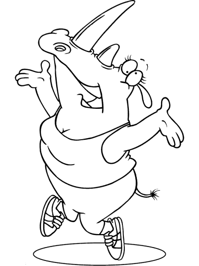 aerobic exercise dancercise coloring page