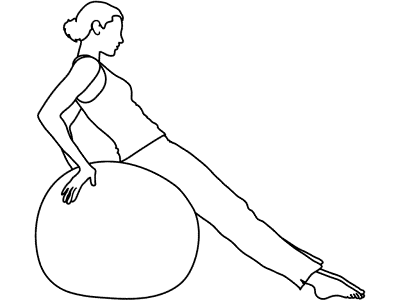 aerobic exercise ball coloring page