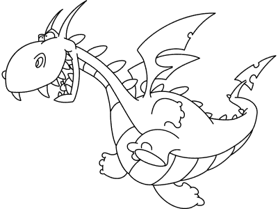 Dragons Coloring Pages and Printable Activities Page 2