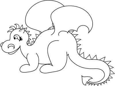 dragon coloring page