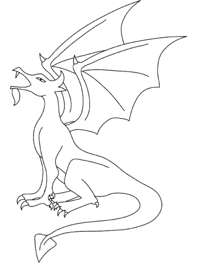 Dragons Coloring Pages and Printable Activities