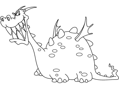 dragon coloring page