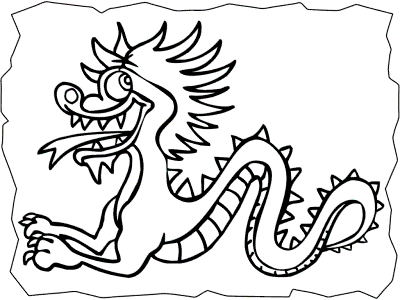 dragon coloring page