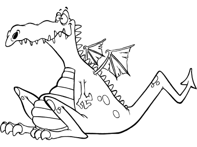 dragon coloring page