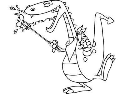 dragon coloring page