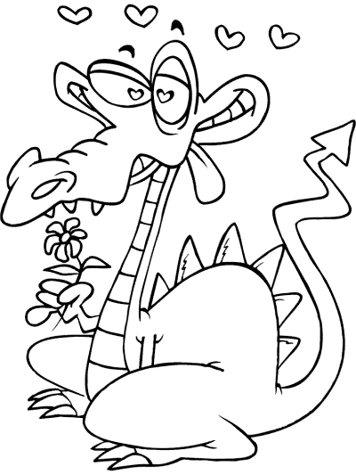 three-headed dragon coloring page