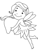 tooth fairy coloring page