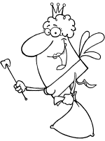 tooth fairy coloring page