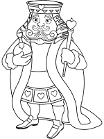  king of hearts coloring page