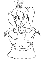 princess coloring page