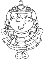 princess coloring page