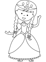 princess coloring page