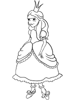 princess coloring page