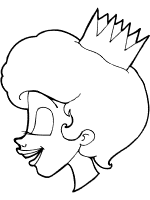 princess coloring page