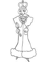 queen coloring page