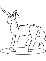 unicorn coloring page