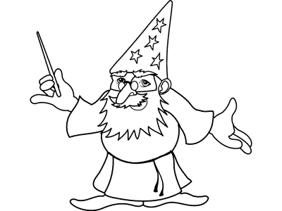 Wizards Coloring Pages and Printable Activities Page 2