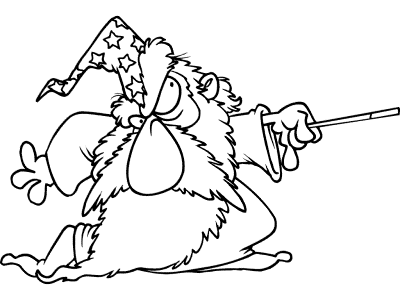 wizard coloring page