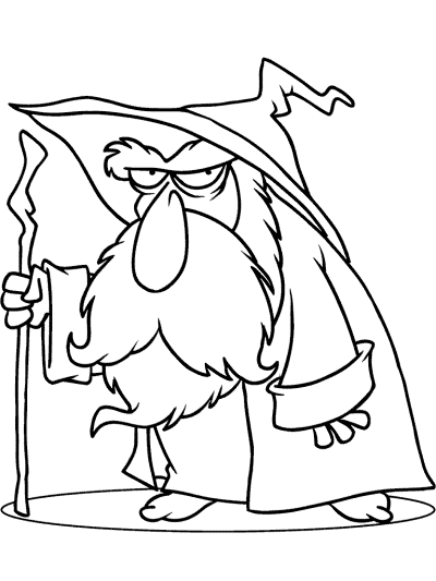 wizard coloring pages